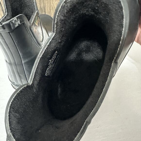 Pendleton Chelsea Sherpa Lined Ankle Rain Boot Black Women Size 9 Tribal Boho - Picture 9 of 12